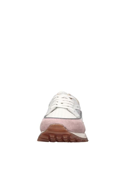 Sneakers in pelle e tessuto HIDNANDER | THREEDOME HA1WS200 300BIANCO-ROSA